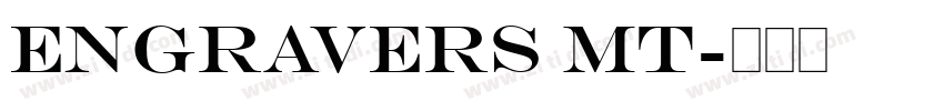 Engravers MT字体转换